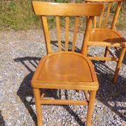 6 bistro chairs, light colour
