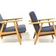 Pair of armchairs "Cigar chair GE 240" Hans J. Wegner Denmark, 1960