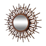 Rattan sun mirror 56cm