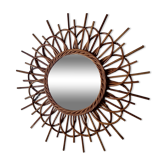 Rattan sun mirror 56cm