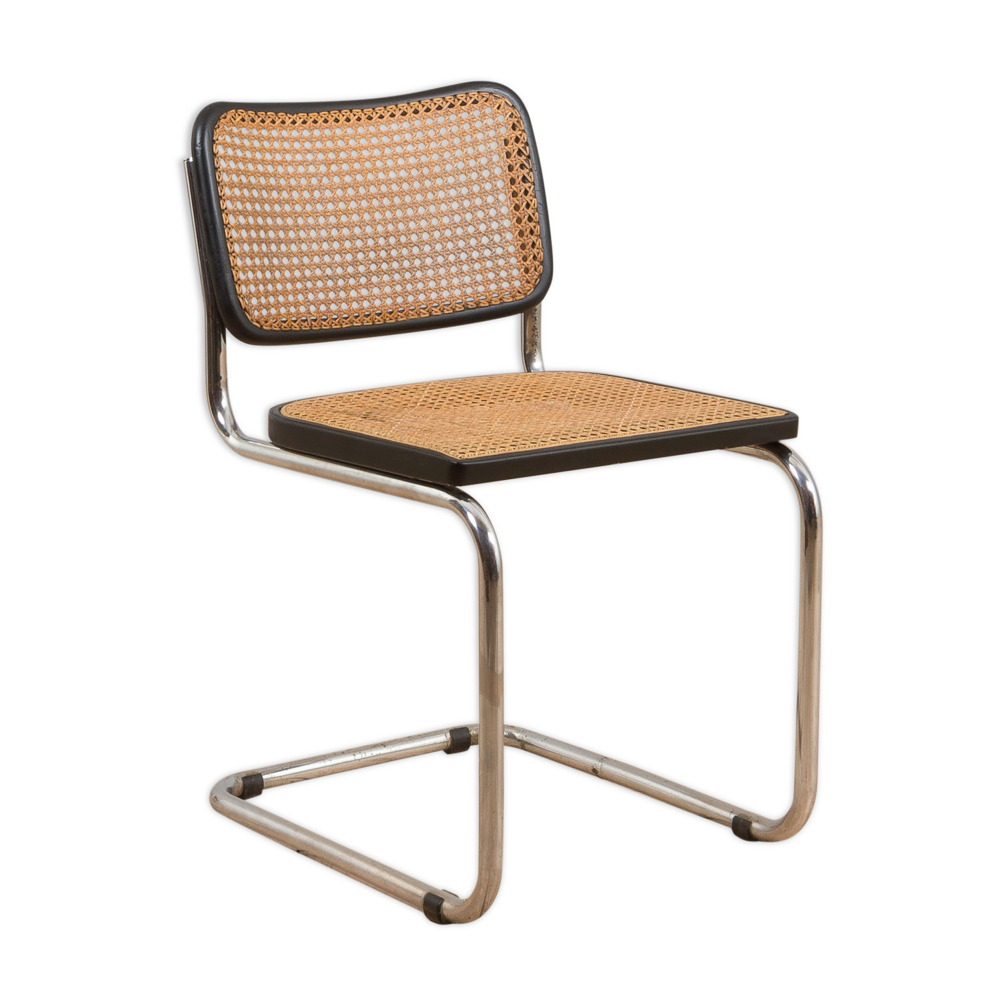 Early production black Cesca chair by Marcel Breuer, Italy 1960s