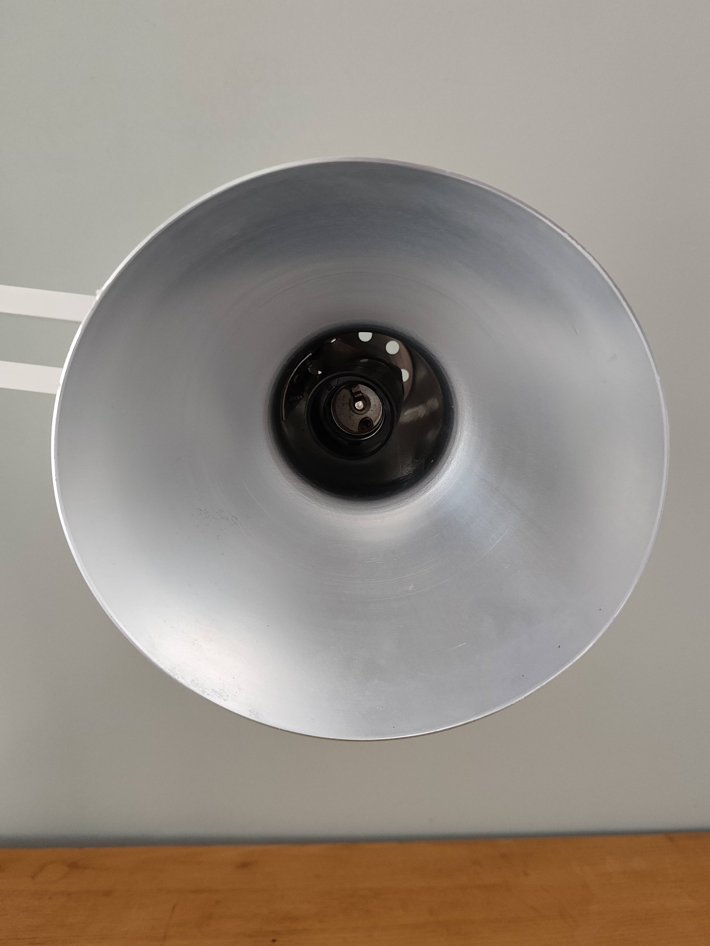 White articulated desk lamp