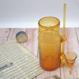 Champagne decanter/Champagne soup in blown glass