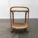 Vintage service dessert in Italian rattan and bamboo by Dal Vera.