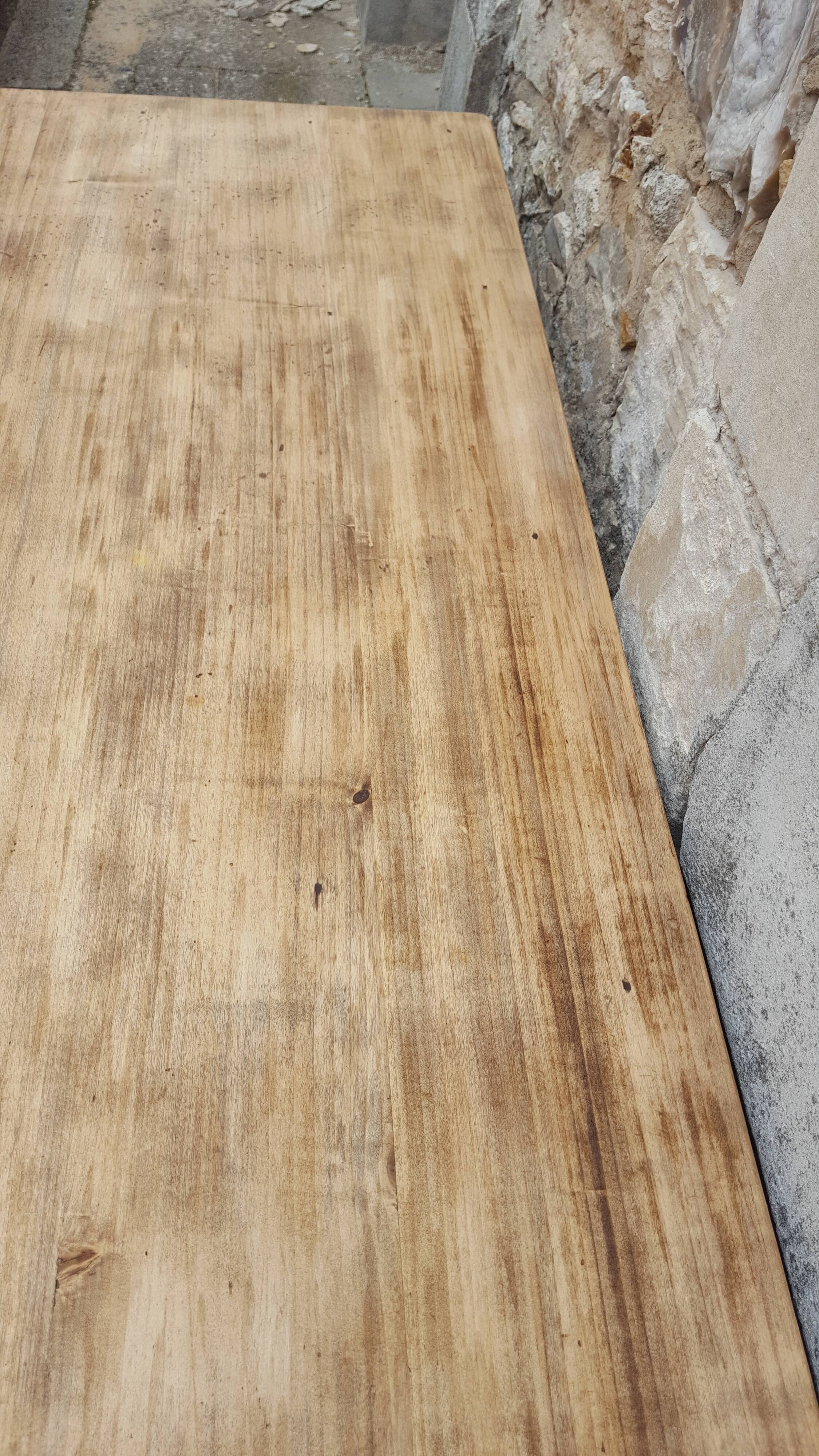 Raw farm table coffee table