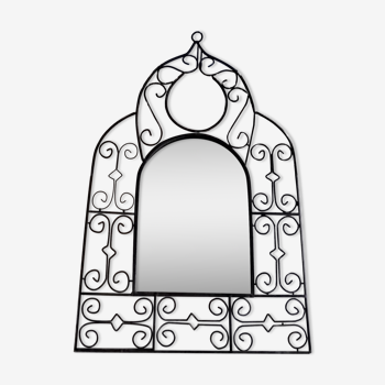 Wrought iron mirror