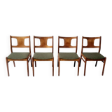 Four Danish teak chairs