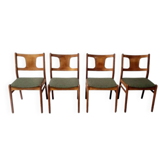 Quatre chaises danoises en teck