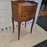 Louis XV style bedside table in cherry wood