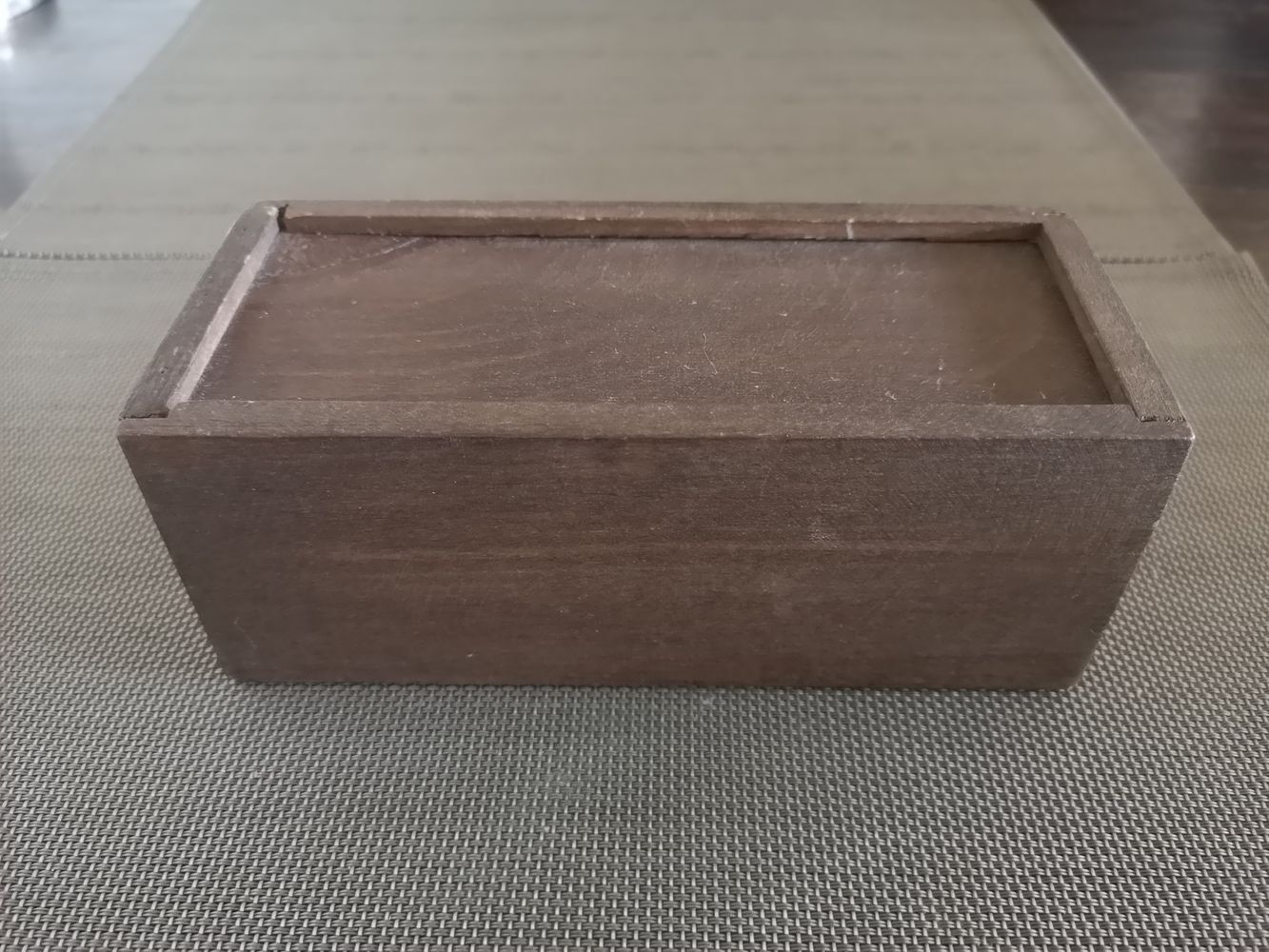 Plumier écolier en bois teinté - années 1960/1970