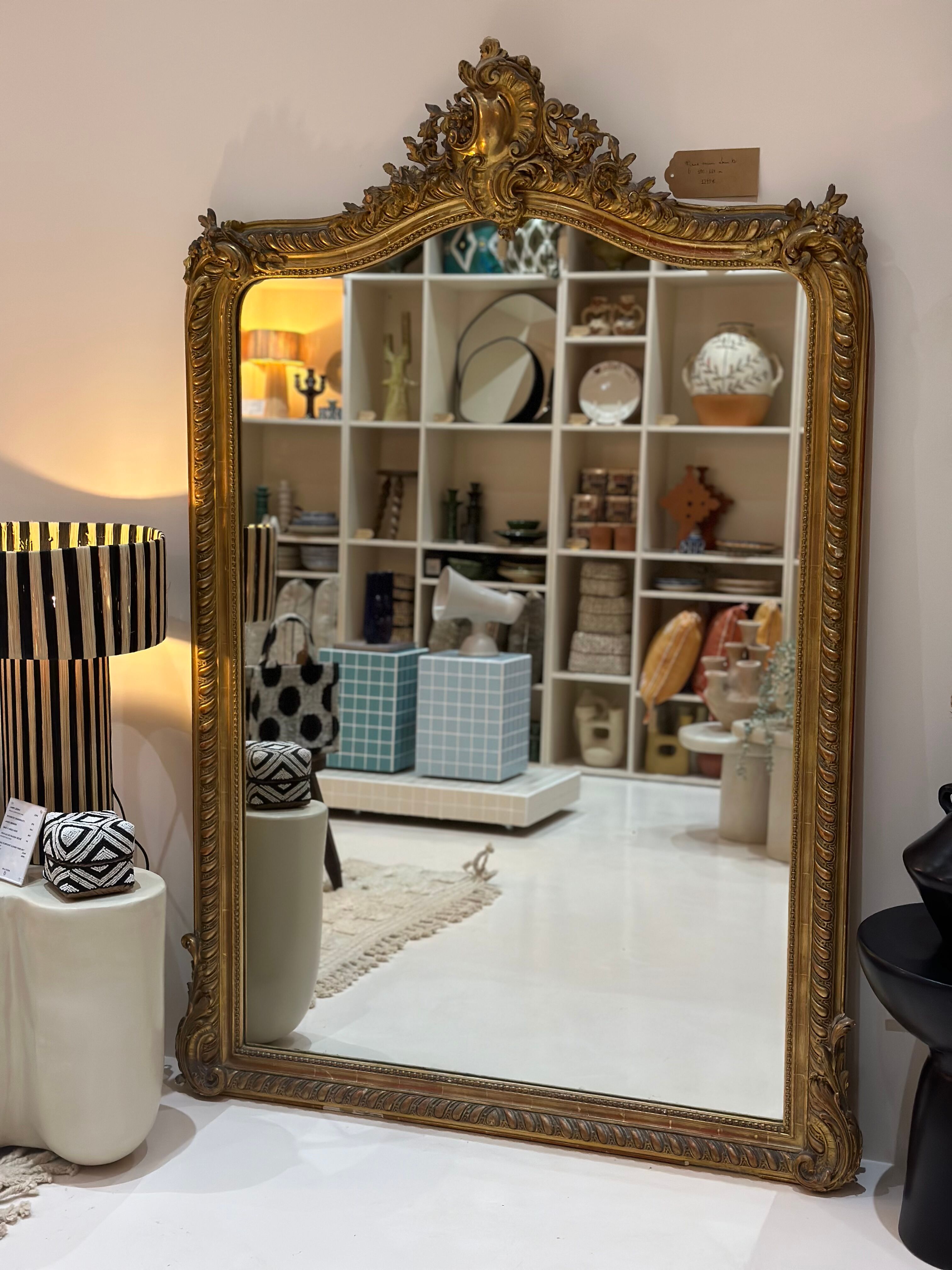 Large old mirror louis Philippe