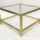 Table low vintage brass