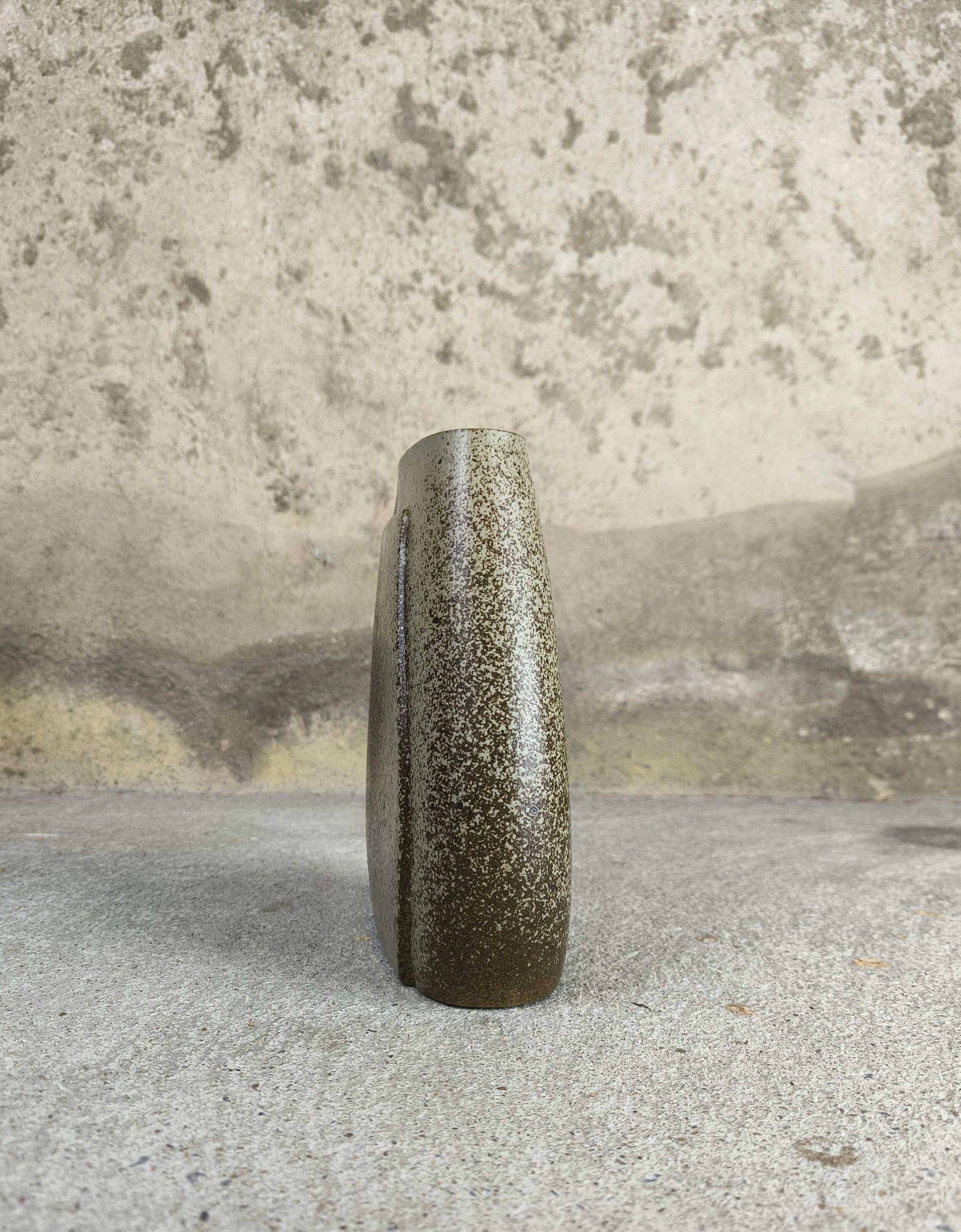 Vintage glazed stoneware vase