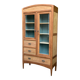 Armoire parisienne d’hôtel vitrée bois brut 1930