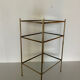 Table d’appoint laiton et verre