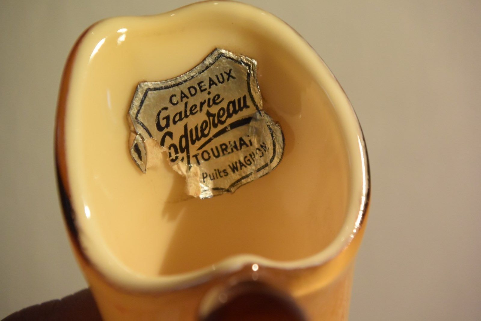 Pitcher orange glass