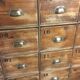 Apothecary line 20 drawers early 20th century