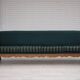 1970s, Danish 4-seater sofa, furniture wool, solid oak wood.