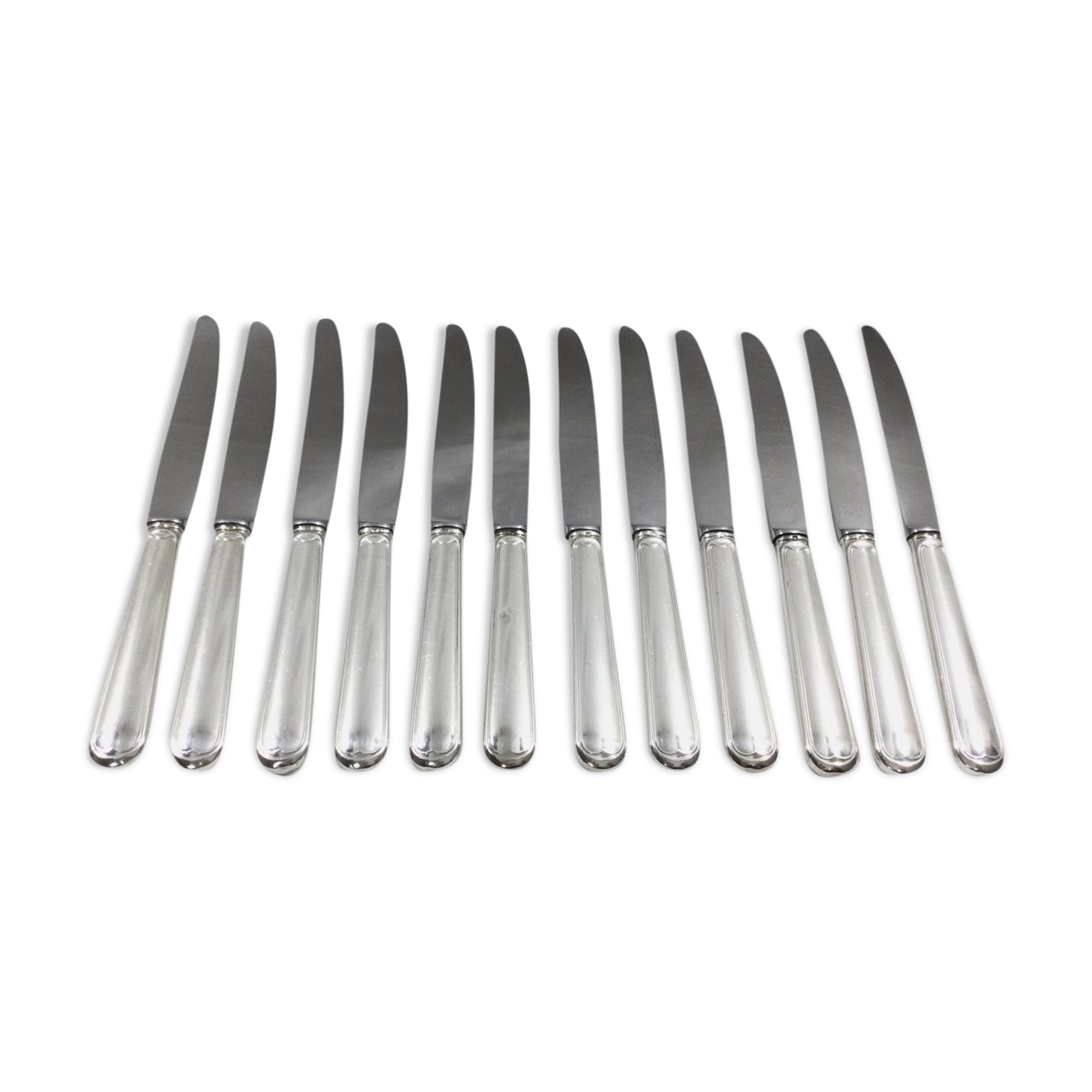 12 entremet knives silver metal net
