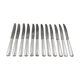 12 entremet knives silver metal net