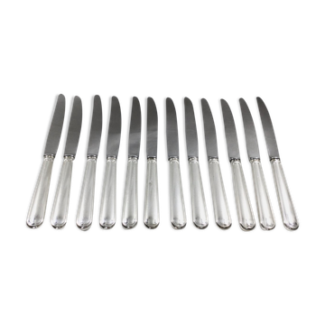 12 entremet knives silver metal net