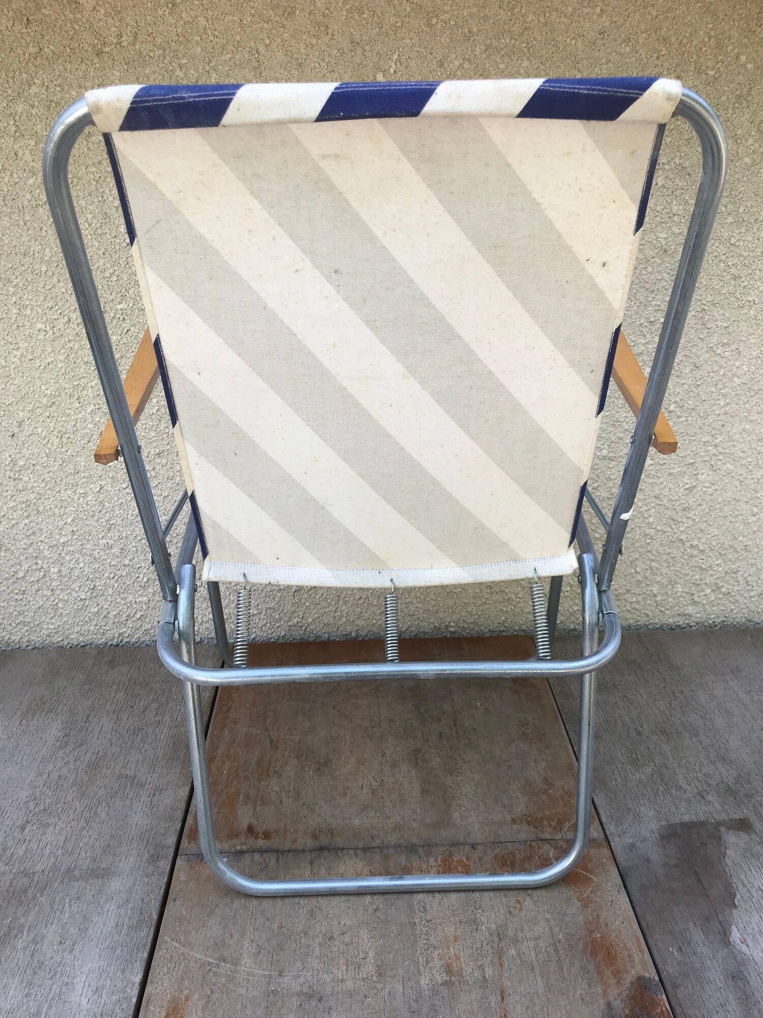 Old metal fold chair 1970