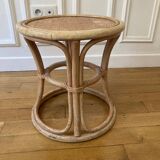 Rattan pouf