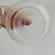 Vintage pressed glass presentation platter