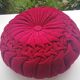 Coussin rond en velours