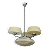 Large Art Deco pendant light in glass, 1930s