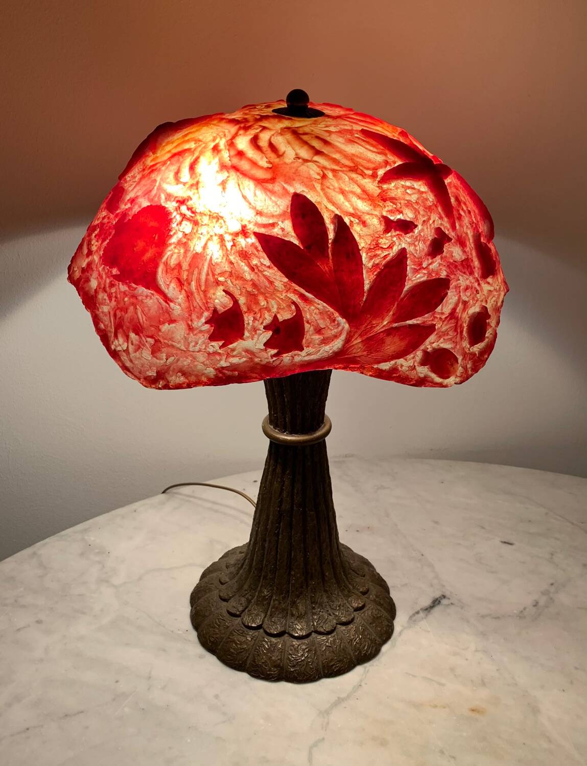 Lampe  «  coquillage et crustacés «