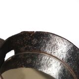 Round wrought iron metal mirror, 1950s