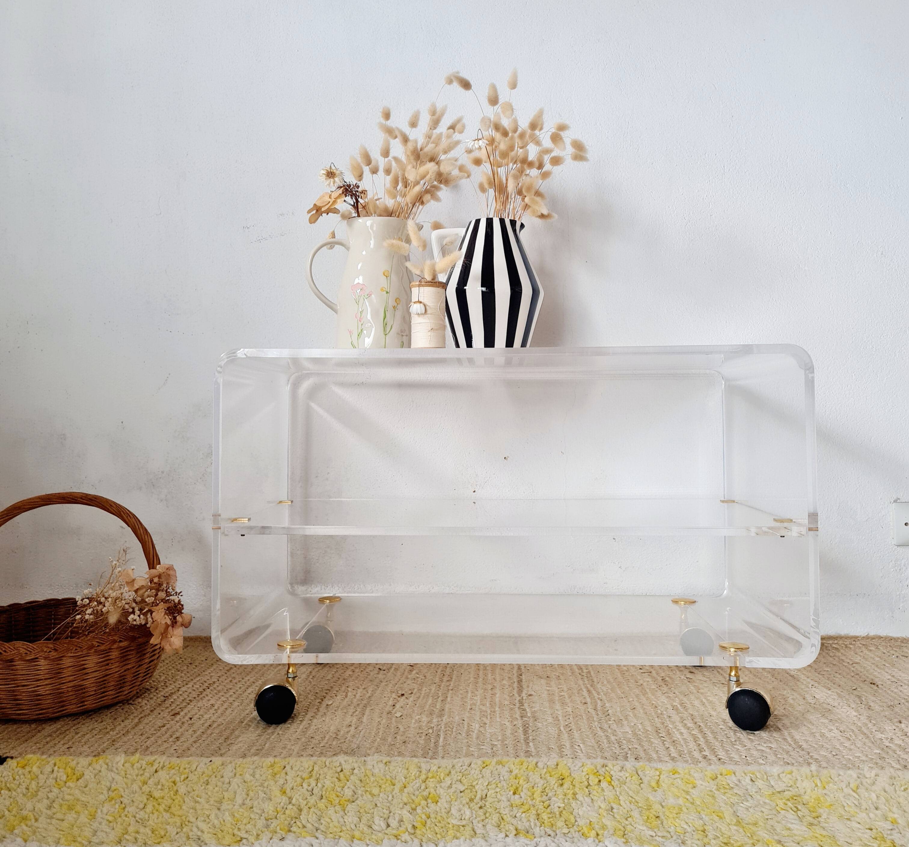 Table roulante Les Invisibles du Marais par David Lange, 1970