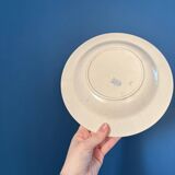 Set of 6 vintage Badonviller soup plates – French earthenware with decoration