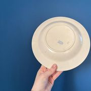 Set of 6 vintage Badonviller soup plates – French earthenware with decoration