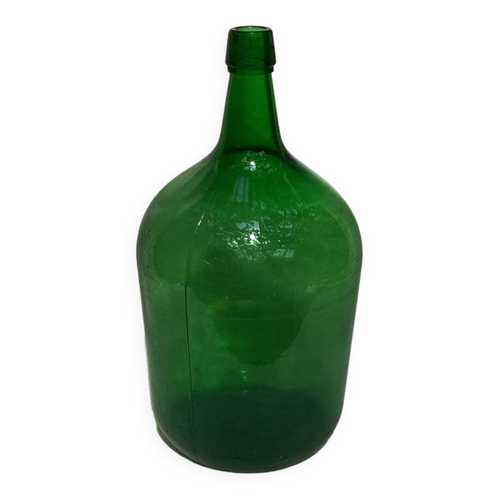 Lady -jeanne bottle dark green color - 6 liters