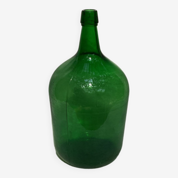 Lady -jeanne bottle dark green color - 6 liters