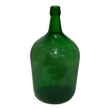 Lady -jeanne bottle dark green color - 6 liters