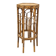 Antique bamboo and rattan stool – hexagonal shape
