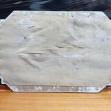 Gilded and silver art deco mirror 72x45cm