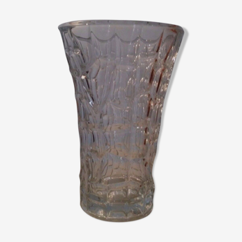 Vase vintage en verre années 70