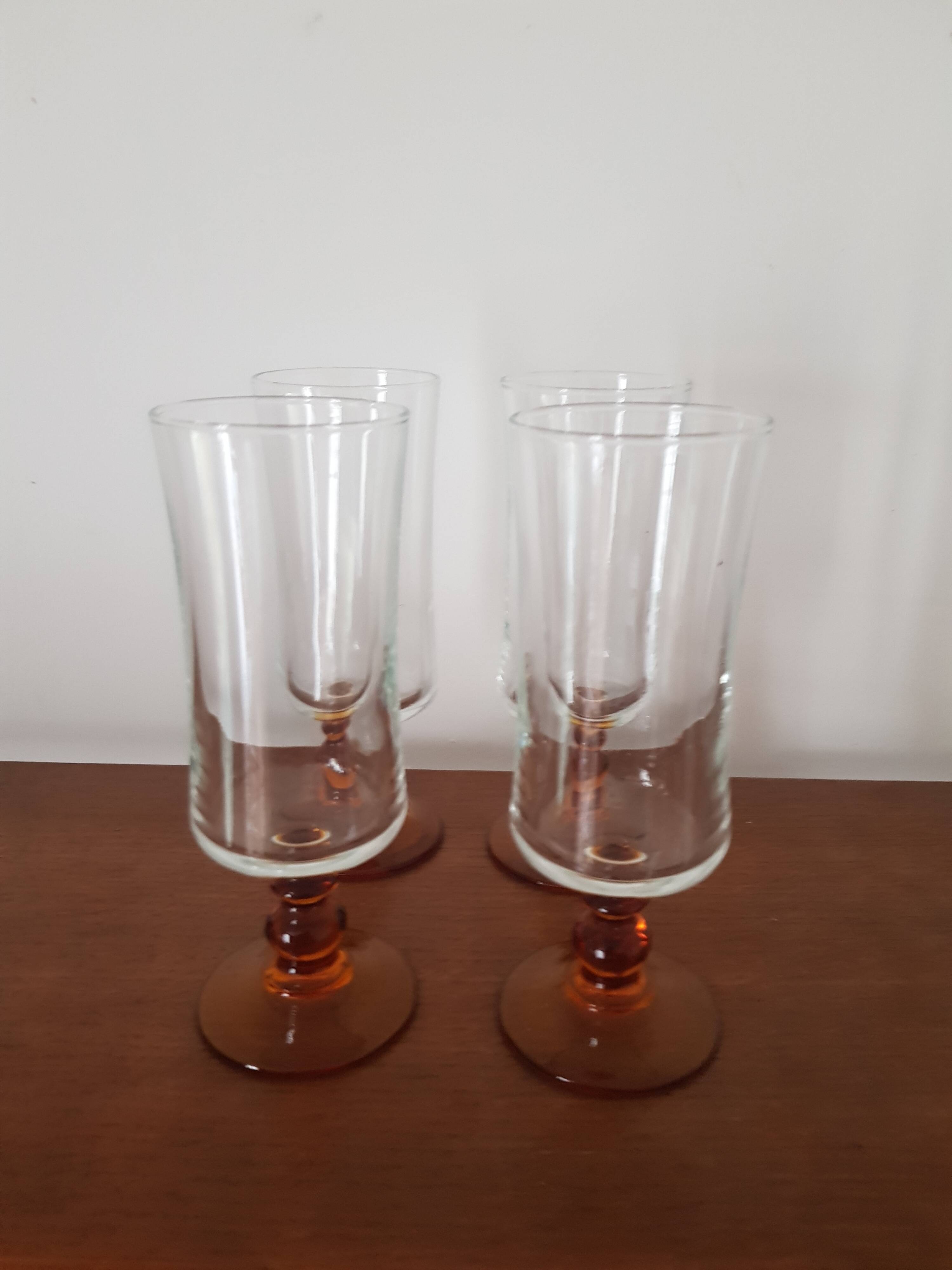 Luminarc amber footed champagne flute