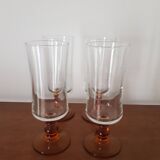 Luminarc amber footed champagne flute