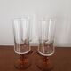 Luminarc amber footed champagne flute