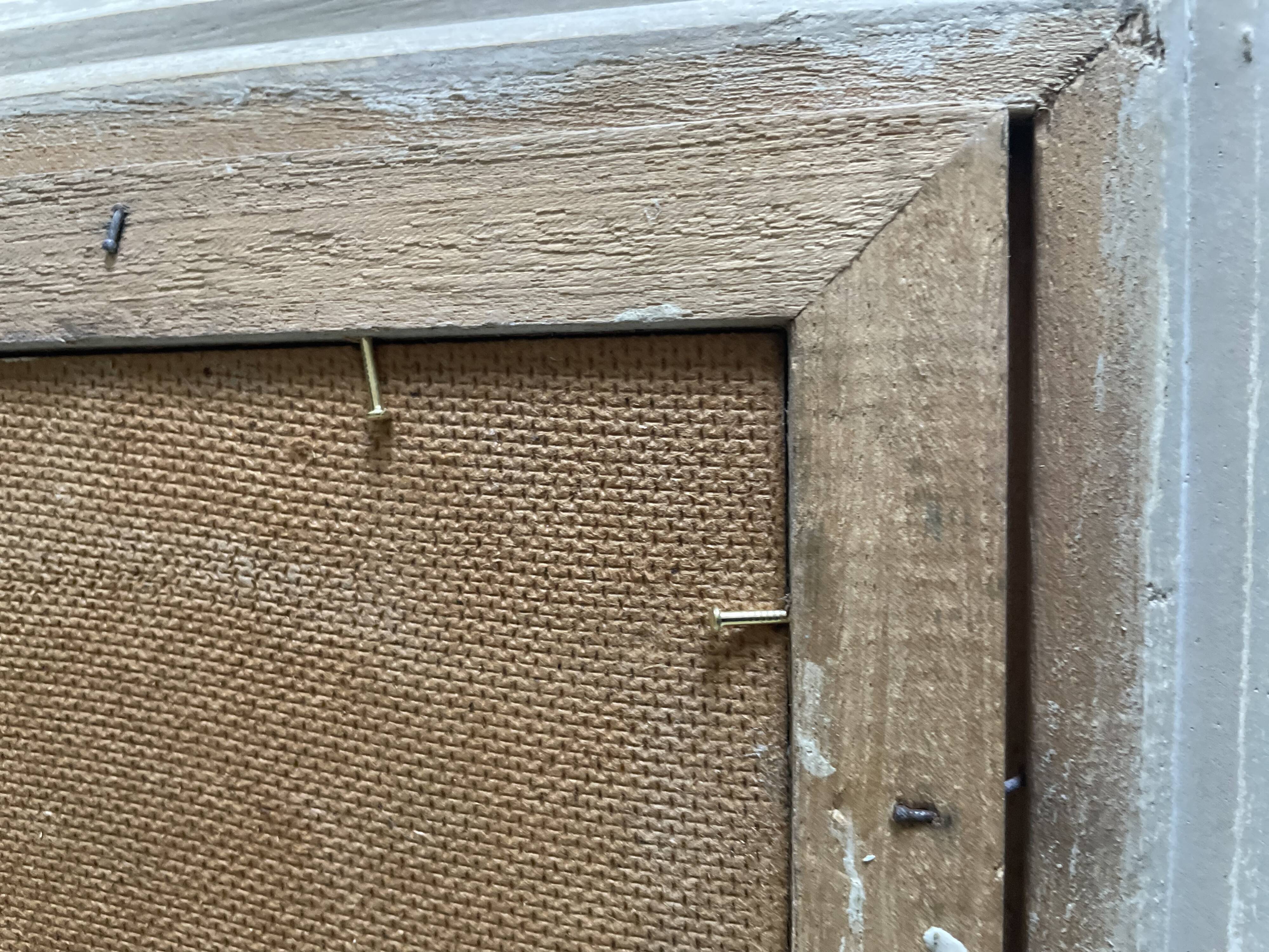 Old painting bouquet of anemones