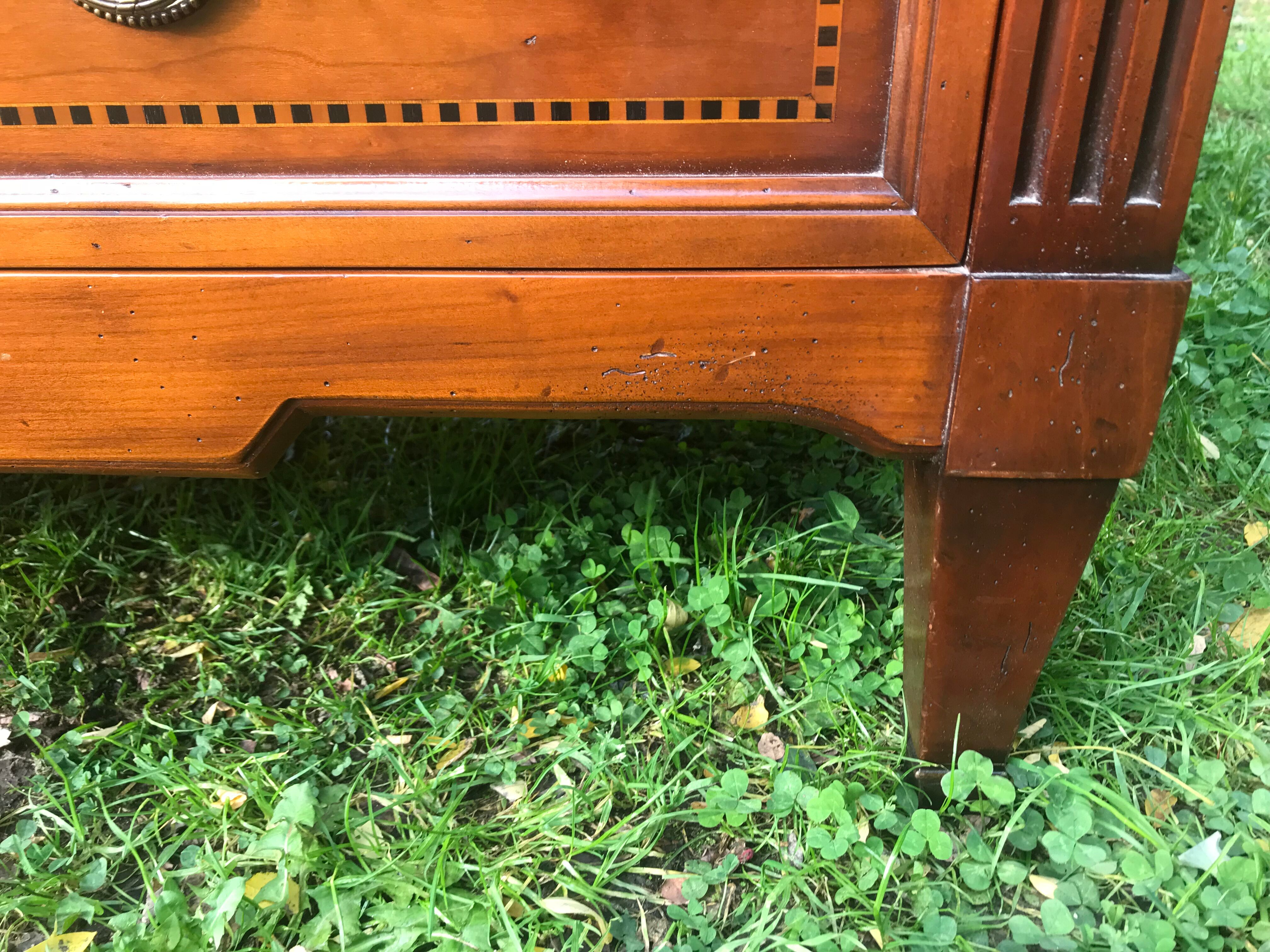 Louis XVI cherry-style chest of drawers