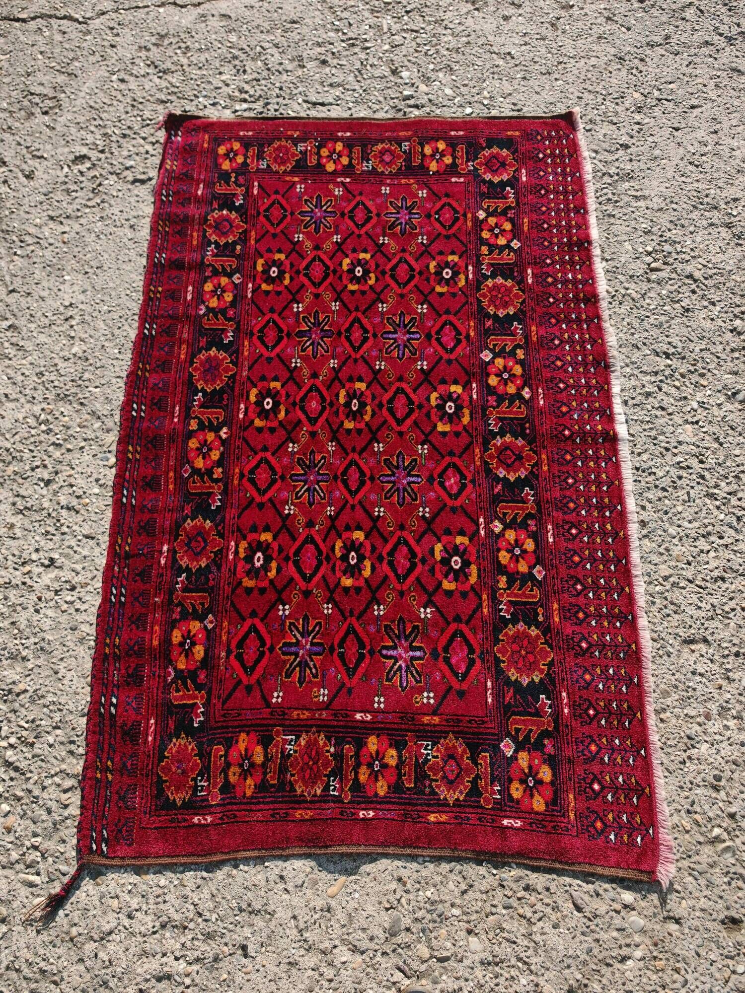 Vintage Turkmen Ersari "Mina Khani" Chuval from the 1930s