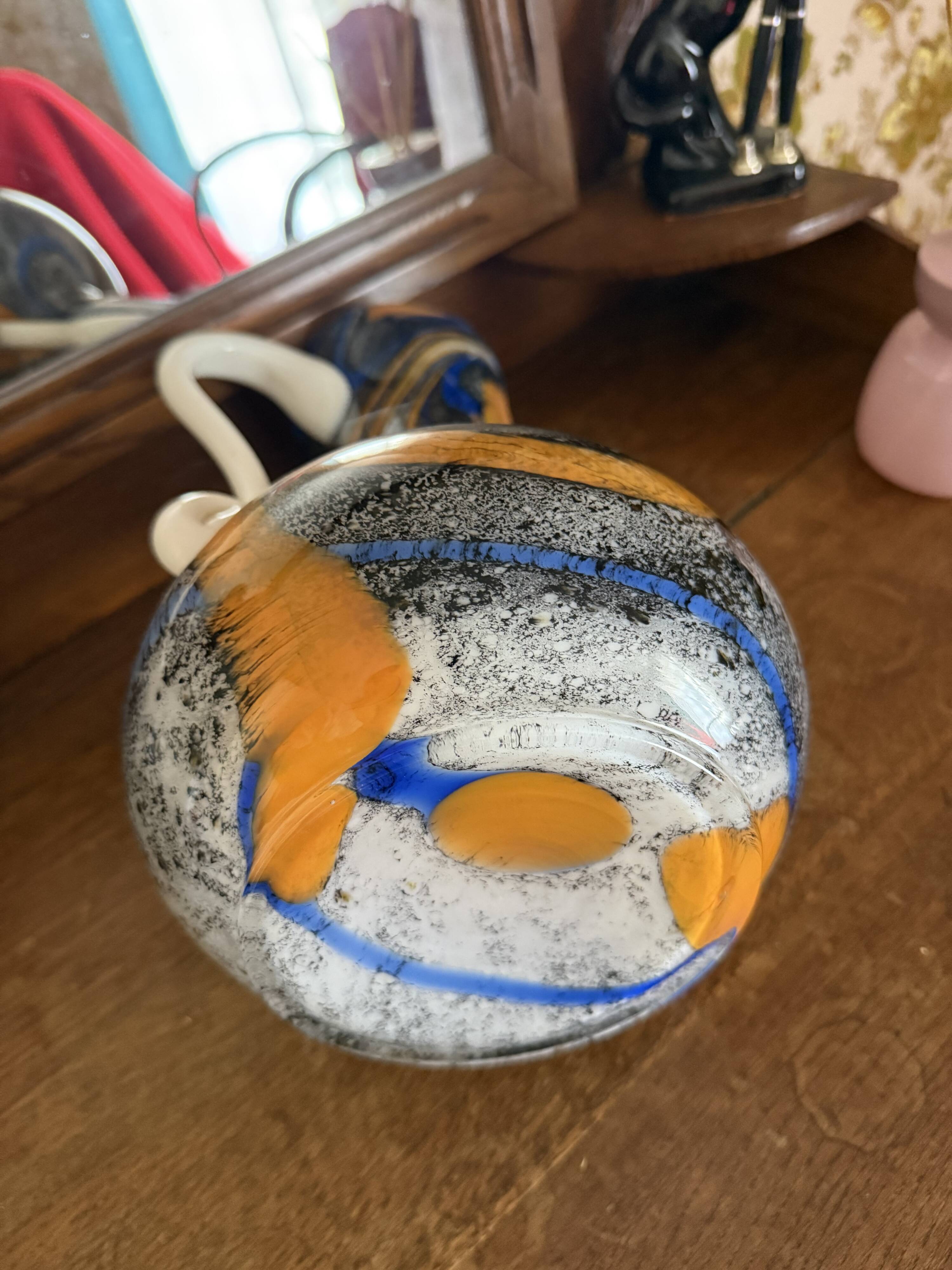 Opaline pitcher vase