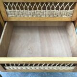 Rattan chest of drawers