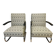 Pair of Mücke-Melder Fn24 bauhaus tubular steel chairs